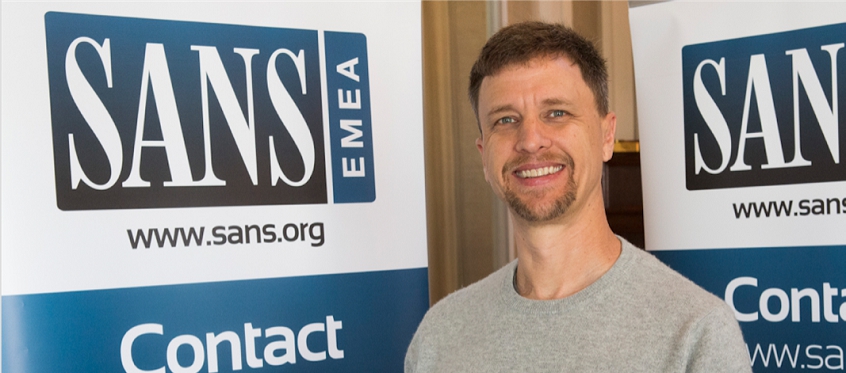 SANS EMEA Event Speaker Smiling